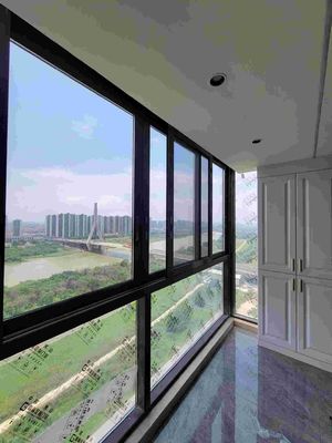 Triple Glazed Aluminium Windows Manufacturing Mosquito Mesh Sliding Window