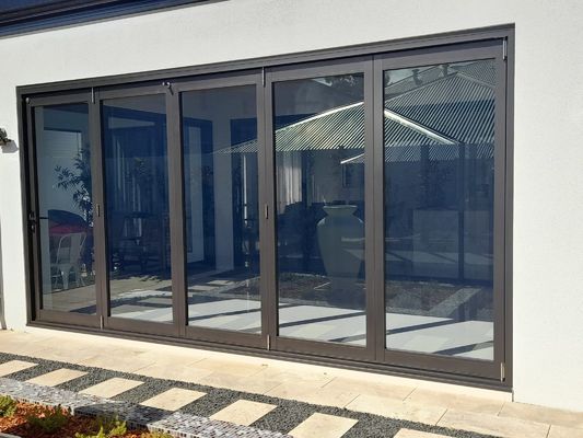 Manual Automatic Open Powder Coated Bifold Doors Aluminium For Home