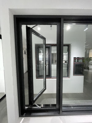 Powder Coated Aluminum Casement Windows Soundproof With EPDM / Silicone Sealant