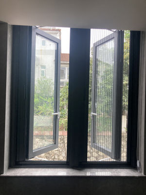 Powder Coated Aluminum Casement Windows Soundproof With EPDM / Silicone Sealant