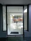 Modern Aluminium Pivot Doors Powder Coated Double Glazed Size Customized