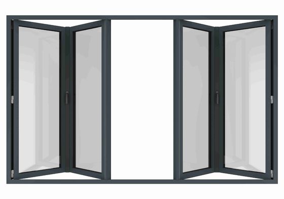 Durable Aluminum Bifold Windows Cutomized With Powder Coated Finish