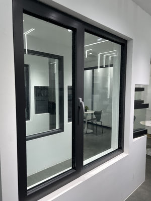 White Powder Coating Aluminum Casement Windows With 90° Open Degree Anodized Surface And Fiberglass Screen