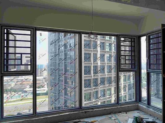 Powder Coating / Anodizing Aluminum Casement Windows Sound Insulation