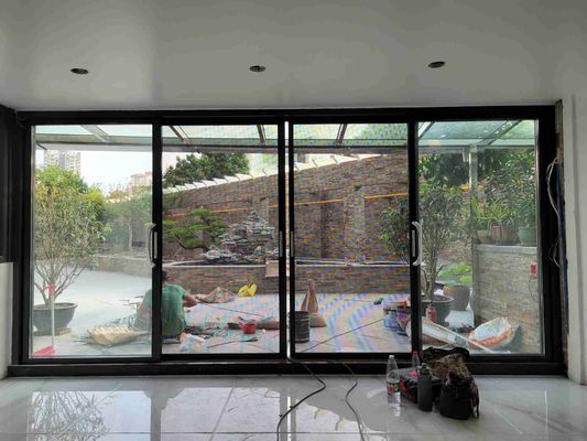 Modern Aluminium Sliding Doors Low Maintenance with Push And Pull Large Screen