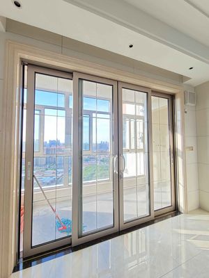Durable Residential Aluminum Sliding Glass Doors Large Screen Push And Pull Opening