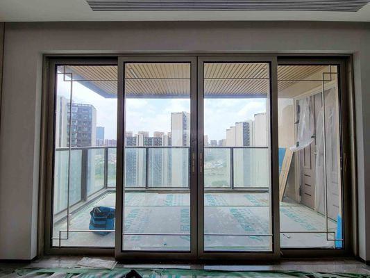 Custom Aluminium Sliding Doors Easy Installation 1.2mm / 1.4mm / 2.0mm / 2.5mm Thickness