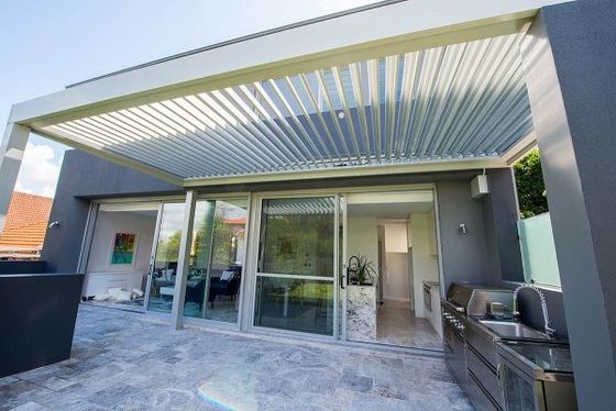 Customized Outdoor Aluminium Pergola Shape Optional For Garden / Park