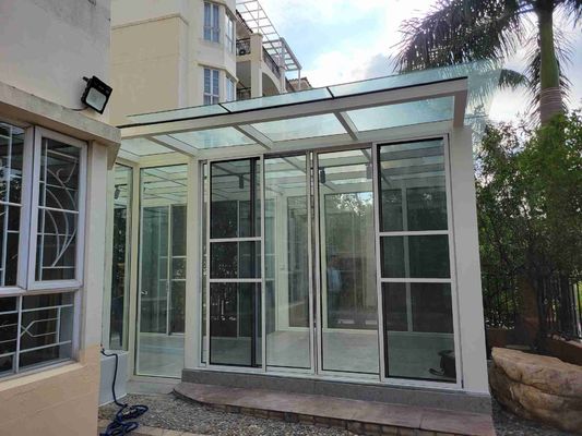 Luxury Prefab Outdoor Glass Sunroom High Light Transmission