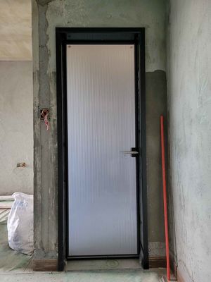 Modern Aluminum Casement Doors Weatherproof With Double Glazed